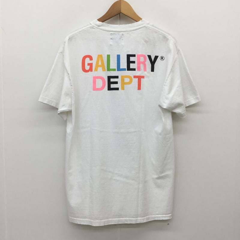 ユーズドクロージング used clothes Tシャツ 半袖 GALLERY DEPT ギャラリーデプト BEVERLY HILLS TEE ダメージ加工 タグ付 M ロゴ、文字 白 / ホワイト / メンズ USED 古着 中古 10075149