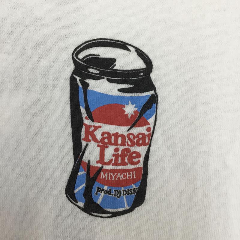 ウエステッドユース Wasted Youth Tシャツ 半袖 Miyachi Kansai Life プリント Tシャツ S プリント 白 / ホワイト / メンズ USED 古着 中古 10075150