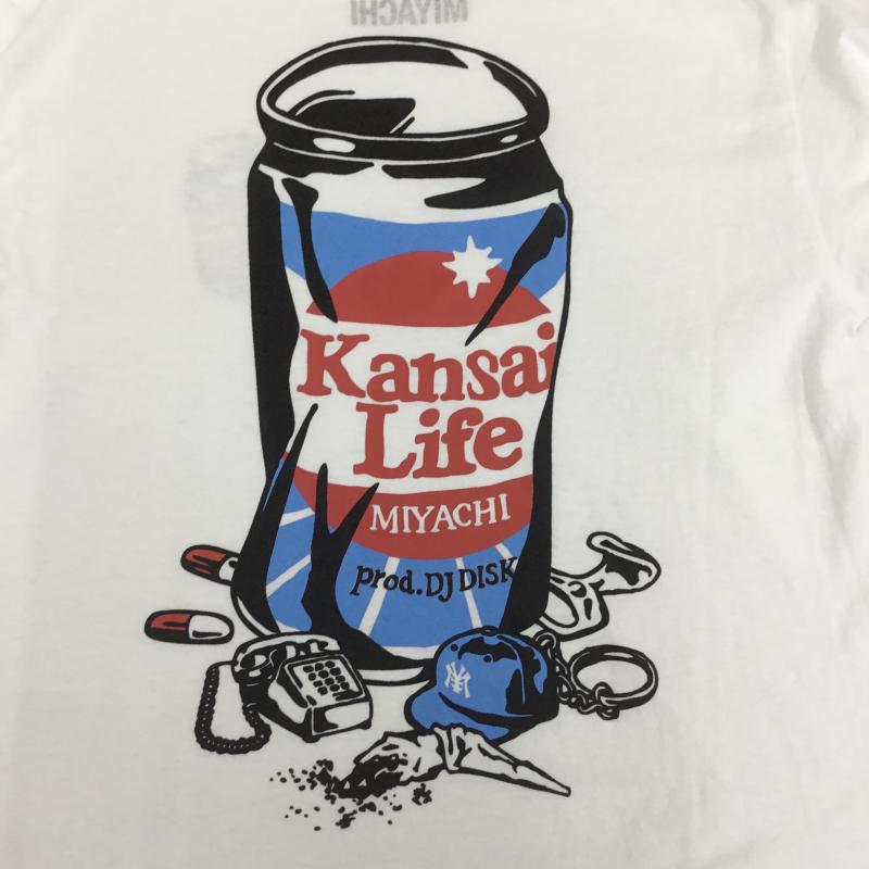 ウエステッドユース Wasted Youth Tシャツ 半袖 Miyachi Kansai Life プリント Tシャツ S プリント 白 / ホワイト / メンズ USED 古着 中古 10075150