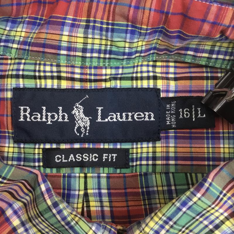 ラルフローレン RALPHLAUREN シャツ、ブラウス 長袖 L チェック メンズ USED 古着 中古 10075155
