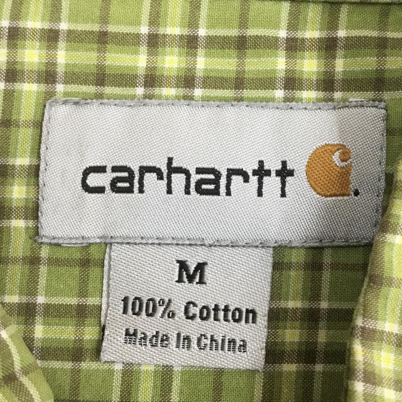 カーハート Carhartt シャツ、ブラウス 長袖 M チェック 黄緑 / イエローグリーン / メンズ USED 古着 中古 10075156