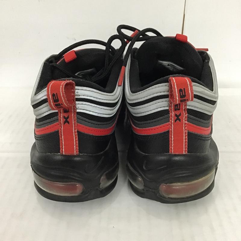 ナイキ NIKE スニーカー スニーカー 921826 014 AIR MAX 97 27cm 27.0cm ワンポイント 黒 / ブラック / X 灰 / グレー / X 赤 / レッド / メンズ USED 古着 中古 10075186