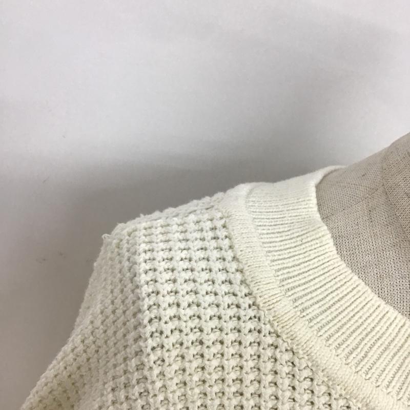 ジーナシス JEANASIS ニット、セーター 長袖 JS063086TP FREE 無地 白 / ホワイト / レディース USED 古着 中古 10075296