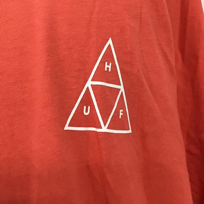 ハフ HUF Tシャツ 半袖 XL 無地 X ロゴ、文字 桃 / ピンク / メンズ USED 古着 中古 10075311