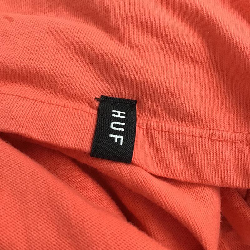 ハフ HUF Tシャツ 半袖 XL 無地 X ロゴ、文字 桃 / ピンク / メンズ USED 古着 中古 10075311