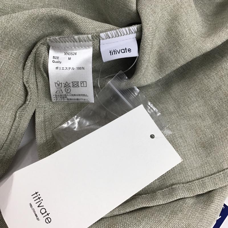 ティティベイト titivate シャツ、ブラウス 長袖 タグ付 M 無地 マルチカラー / マルチカラー / レディース USED 古着 中古 10075362
