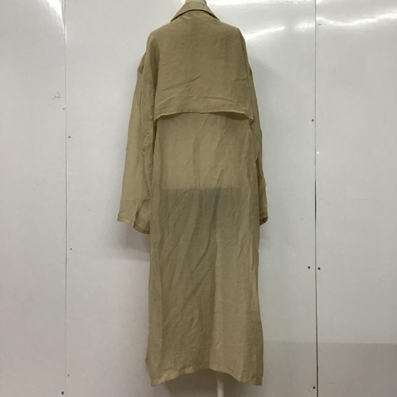 ニコアンド niko and... コート トレンチコート 薄手トレンチ M 無地 ベージュ / ベージュ / レディース USED 古着 中古 10075382