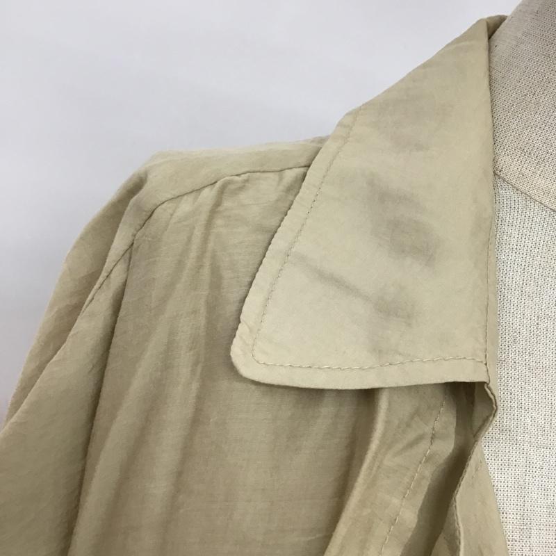 ニコアンド niko and... コート トレンチコート 薄手トレンチ M 無地 ベージュ / ベージュ / レディース USED 古着 中古 10075382