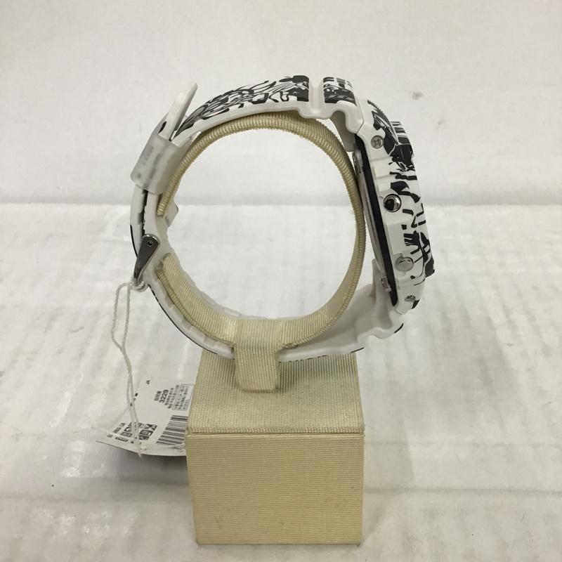 ジーショック G-SHOCK 腕時計 デジタル DW5600GU G-UNIVERSE 箱有 総柄 白 / ホワイト / X 黒 / ブラック / メンズ USED 古着 中古 10075421