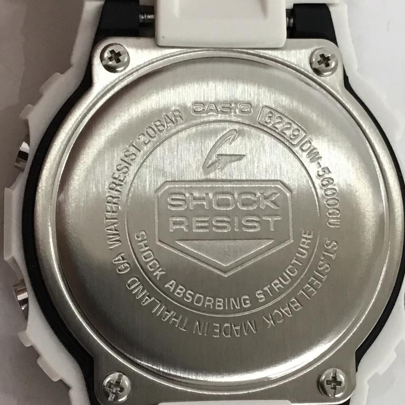 ジーショック G-SHOCK 腕時計 デジタル DW5600GU G-UNIVERSE 箱有 総柄 白 / ホワイト / X 黒 / ブラック / メンズ USED 古着 中古 10075421