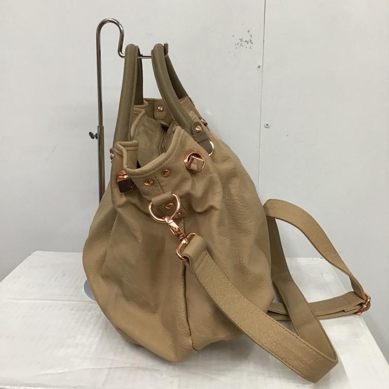 フォリフォリ Folli Follie ハンドバッグ ハンドバッグ ショルダー 2WAY ロゴ、文字 ベージュ / ベージュ / レディース USED 古着 中古 10075493