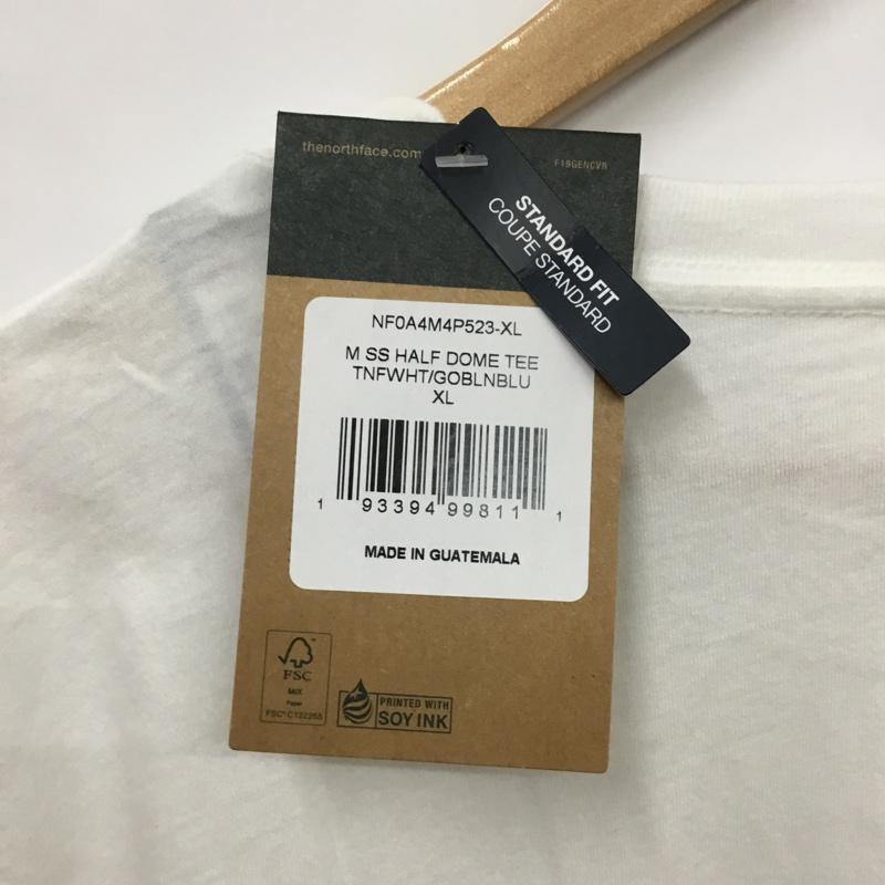 ザノースフェイス THE NORTH FACE Tシャツ 半袖 NF0A4M4P523 タグ付 XL ロゴ、文字 X プリント 白 / ホワイト / メンズ USED 古着 中古 10075535
