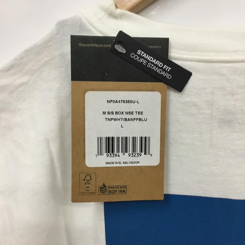 ザノースフェイス THE NORTH FACE Tシャツ 半袖 NF0A476350U タグ付 L ロゴ、文字 X プリント 白 / ホワイト / メンズ USED 古着 中古 10075552