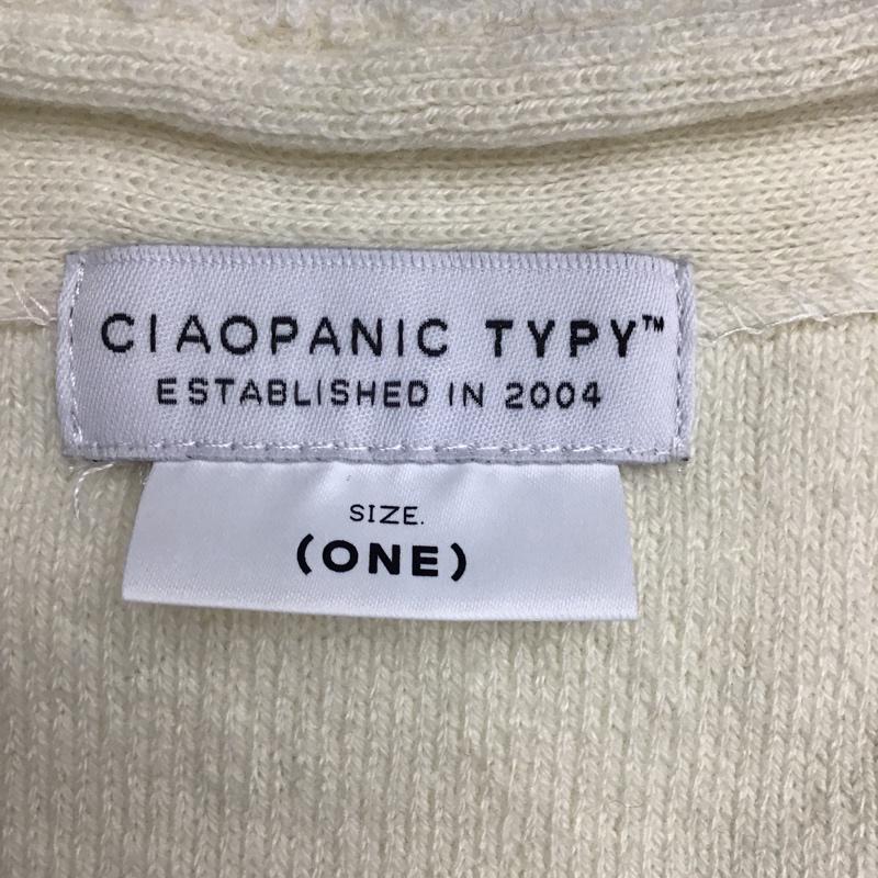 チャオパニックティピー CIAOPANIC TYPY ニット、セーター 長袖 無地 白 / ホワイト / レディース USED 古着 中古 10075589