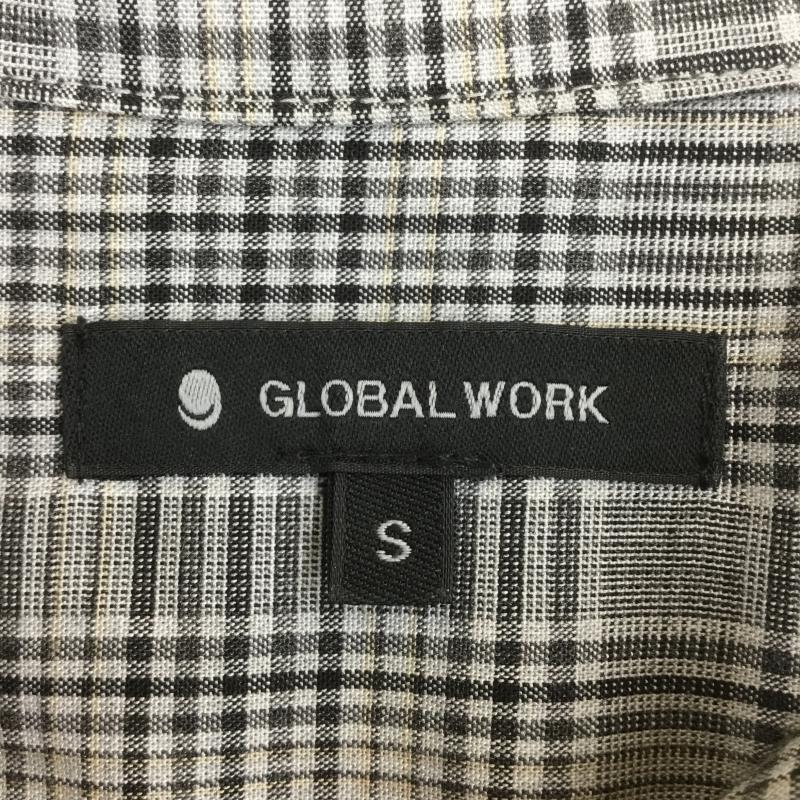 グローバルワーク GLOBAL WORK シャツ、ブラウス 長袖 S チェック 灰 / グレー / メンズ USED 古着 中古 10075712