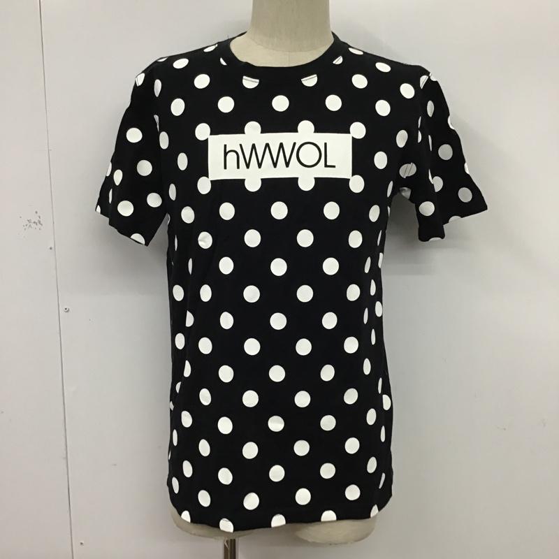 トミー TOMMY Tシャツ 半袖 クルーネック プリント M ドット 白 / ホワイト / X 黒 / ブラック / メンズ USED 古着 中古 10075722