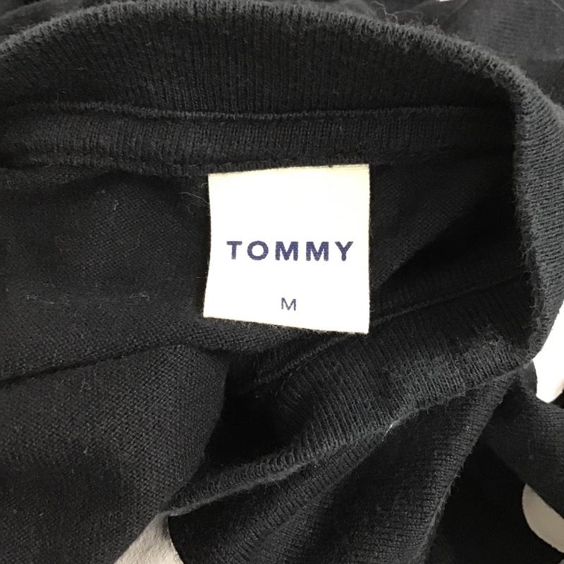トミー TOMMY Tシャツ 半袖 クルーネック プリント M ドット 白 / ホワイト / X 黒 / ブラック / メンズ USED 古着 中古 10075722