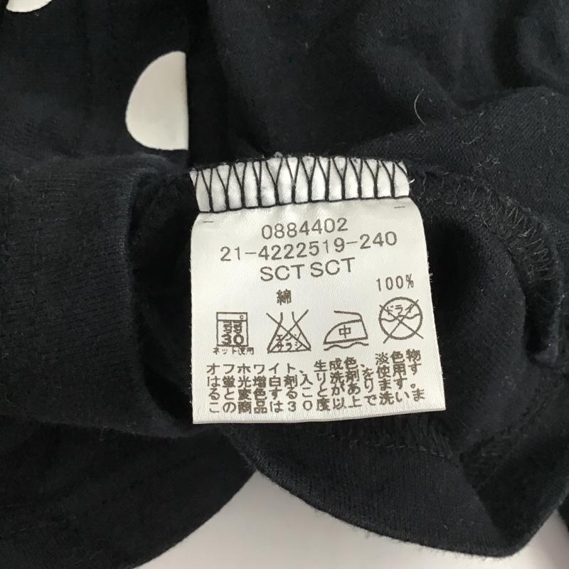 トミー TOMMY Tシャツ 半袖 クルーネック プリント M ドット 白 / ホワイト / X 黒 / ブラック / メンズ USED 古着 中古 10075722
