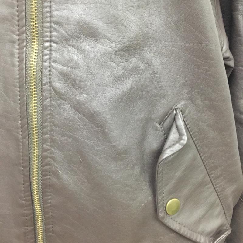 ダブルクローゼット w closet ジャケット、上着 ジャンパー、ブルゾン 283937 フェイクレザー FREE 無地 ダークブラウン / ダークブラウン / レディース USED 古着 中古 10075745