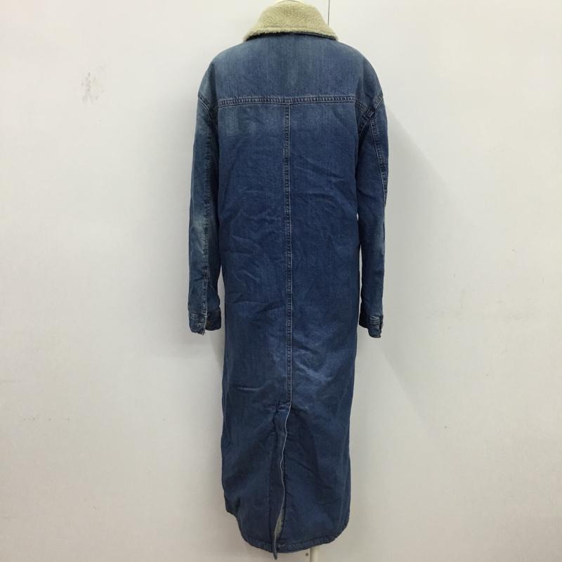 ザラ ZARA コート コート一般 デニム 内ボア XS 無地 インディゴ / インディゴ / レディース USED 古着 中古 10075786