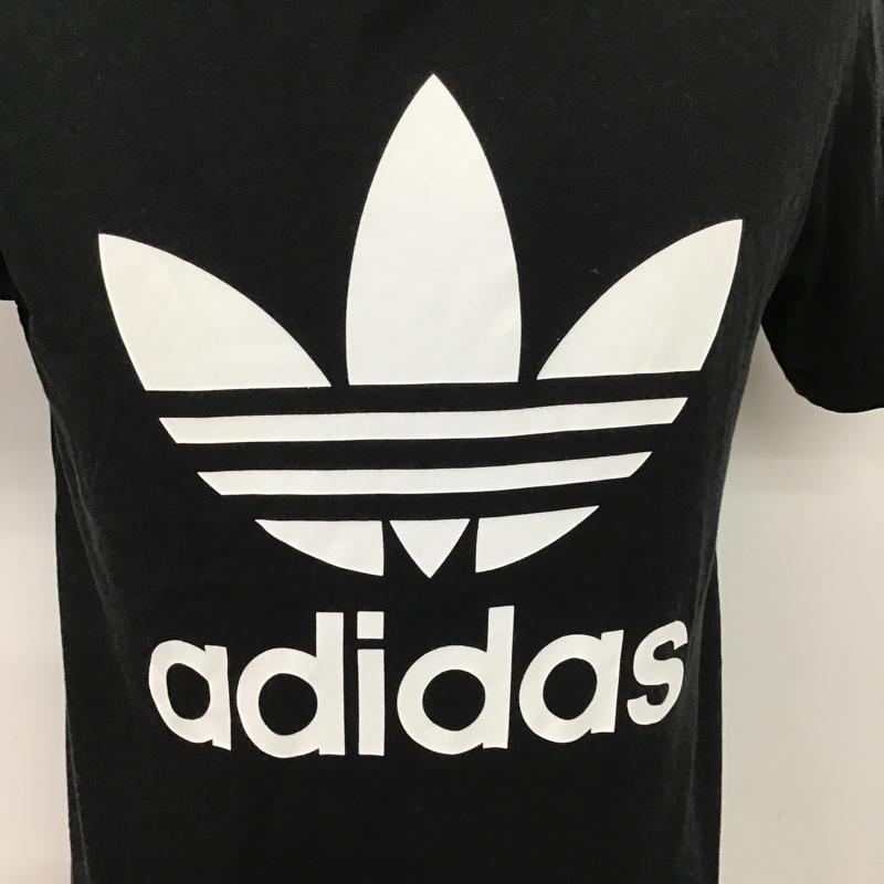 アディダス adidas Tシャツ 半袖 M プリント 黒 / ブラック / メンズ USED 古着 中古 10075859