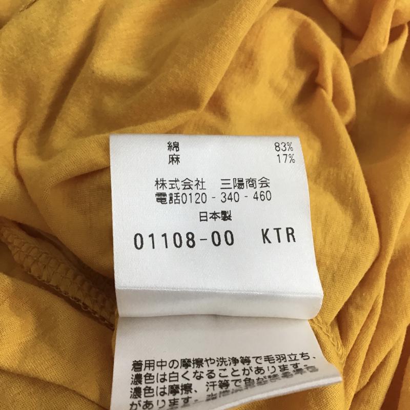 エッセンシャルズ ESSENTIALS カットソー 半袖 P5P53-155-80 黄 / イエロー / メンズ USED 古着 中古 10075962