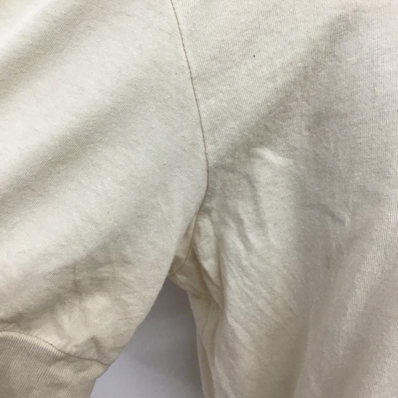 エムエイチエル MHL. Tシャツ 半袖 579-166279 胸ポケット L ロゴ、文字 アイボリー / アイボリー / メンズ USED 古着 中古 10075968
