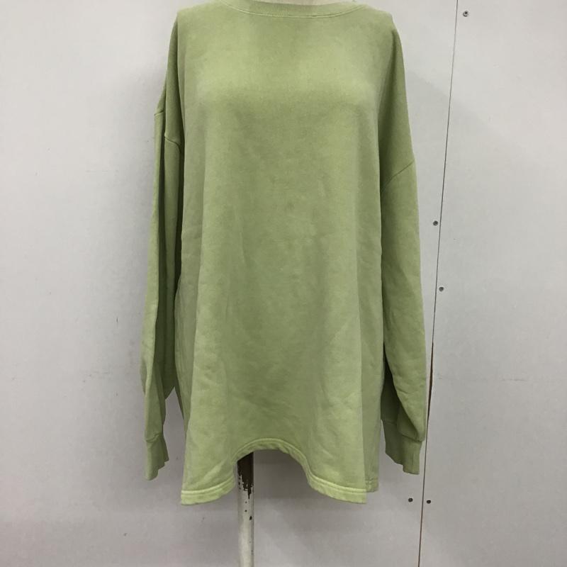 ローリーズファーム LOWRYS FARM トレーナー 長袖 FREE 無地 薄緑 / ライトグリーン / レディース USED 古着 中古 10076073
