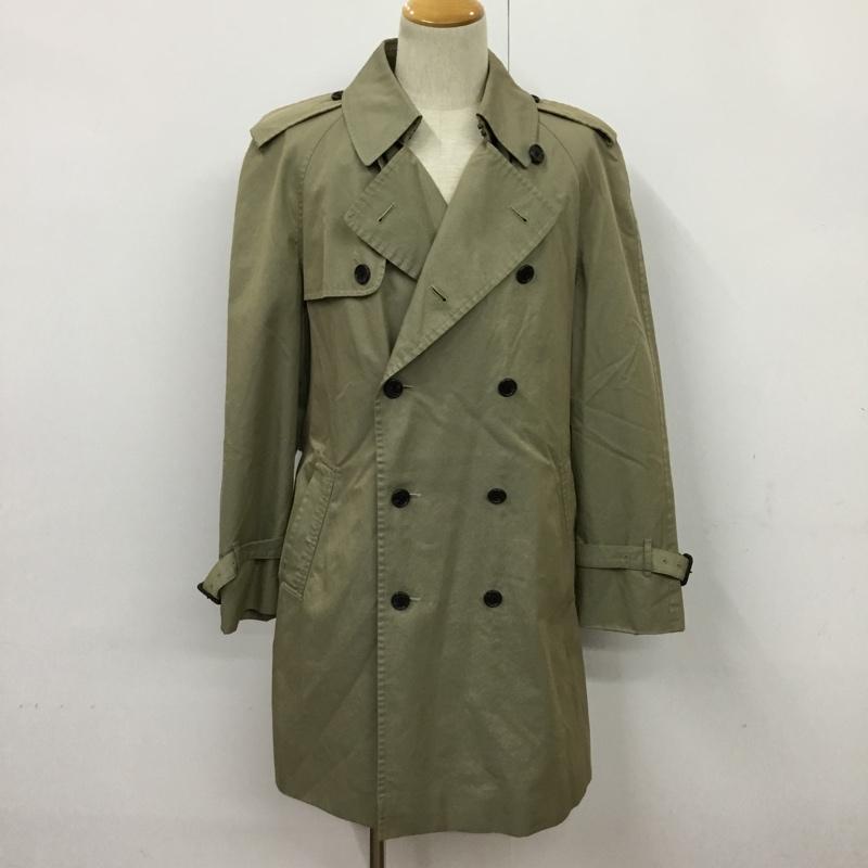 ジュンメン JUNMEN コート トレンチコート L 無地 カーキ / カーキ / メンズ USED 古着 中古 10076225