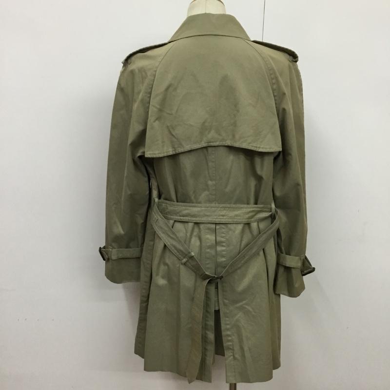 ジュンメン JUNMEN コート トレンチコート L 無地 カーキ / カーキ / メンズ USED 古着 中古 10076225