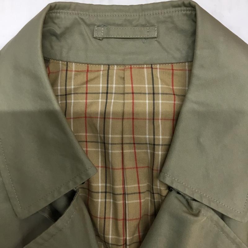 ジュンメン JUNMEN コート トレンチコート L 無地 カーキ / カーキ / メンズ USED 古着 中古 10076225