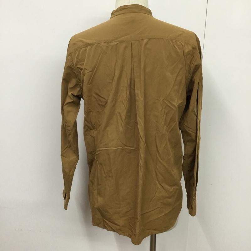 グローバルワーク GLOBAL WORK シャツ、ブラウス 長袖 GW218104AD バンドカラー S 無地 茶 / ブラウン / メンズ USED 古着 中古 10076244
