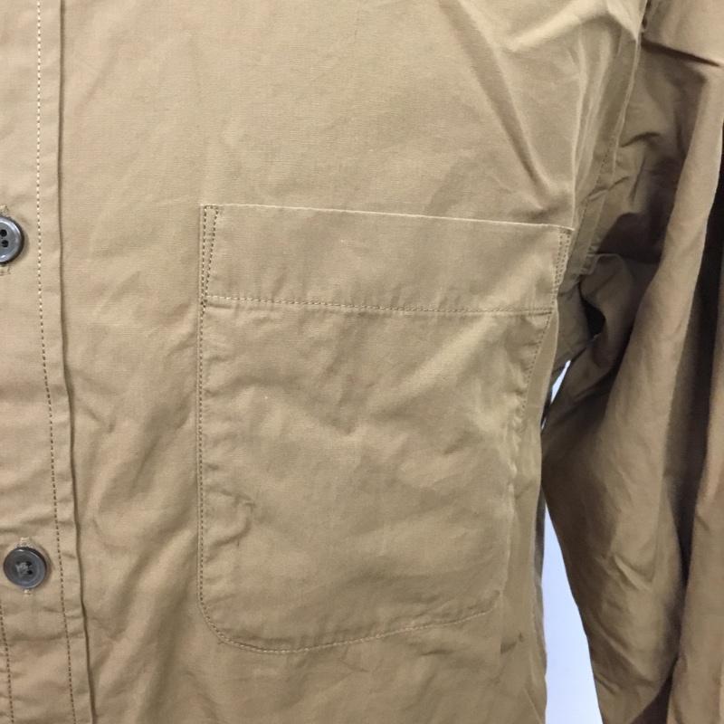 グローバルワーク GLOBAL WORK シャツ、ブラウス 長袖 GW218104AD バンドカラー S 無地 茶 / ブラウン / メンズ USED 古着 中古 10076244