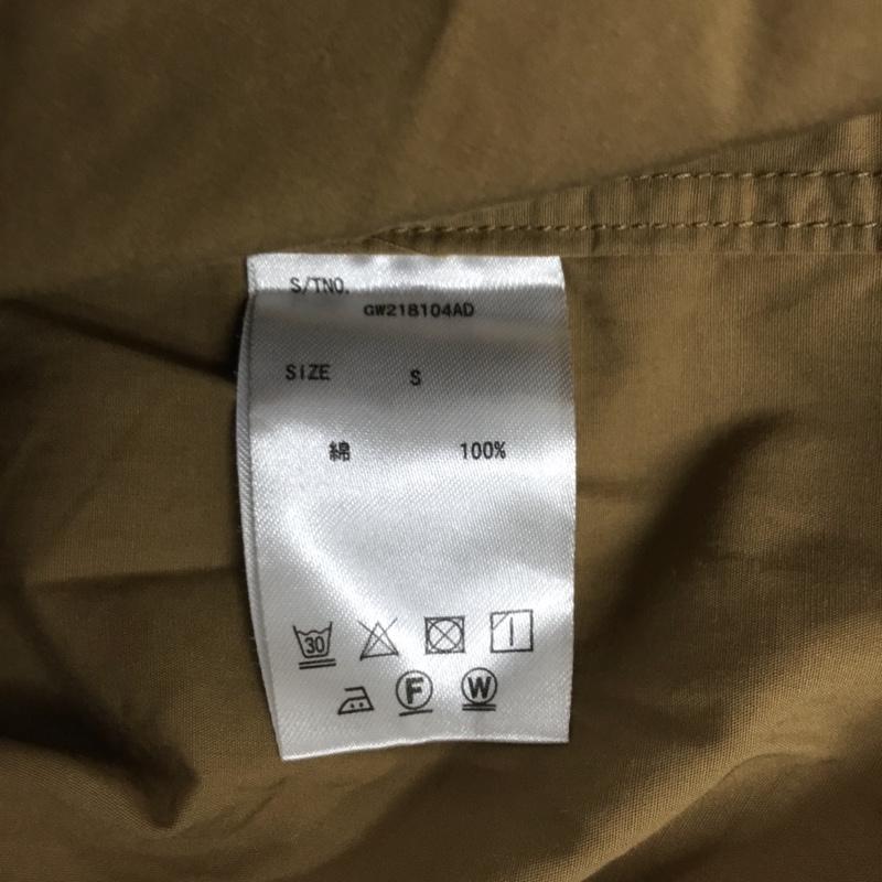 グローバルワーク GLOBAL WORK シャツ、ブラウス 長袖 GW218104AD バンドカラー S 無地 茶 / ブラウン / メンズ USED 古着 中古 10076244