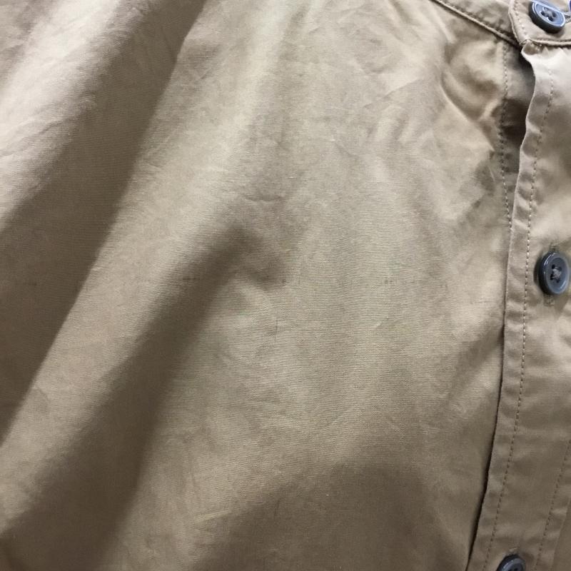 グローバルワーク GLOBAL WORK シャツ、ブラウス 長袖 GW218104AD バンドカラー S 無地 茶 / ブラウン / メンズ USED 古着 中古 10076244