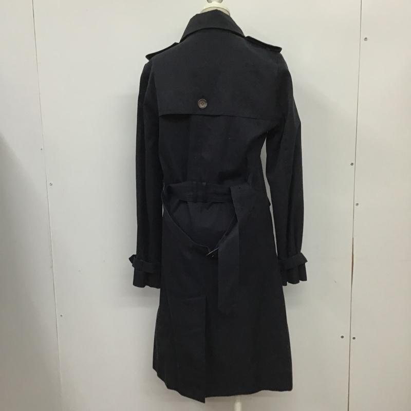 マウジー MOUSSY コート トレンチコート 0107S130-2510 1 無地 紺 / ネイビー / レディース USED 古着 中古 10076291
