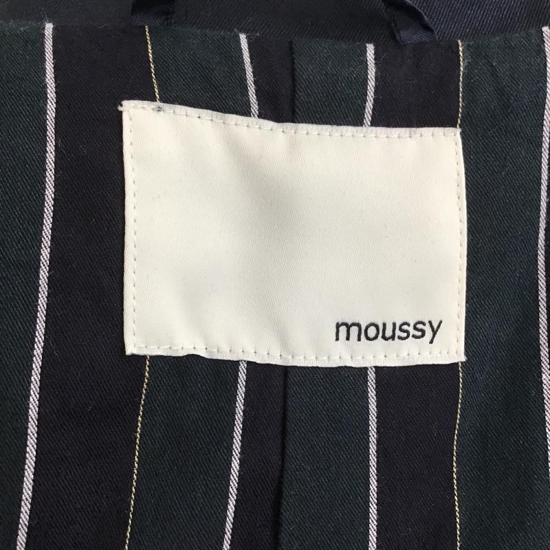 マウジー MOUSSY コート トレンチコート 0107S130-2510 1 無地 紺 / ネイビー / レディース USED 古着 中古 10076291