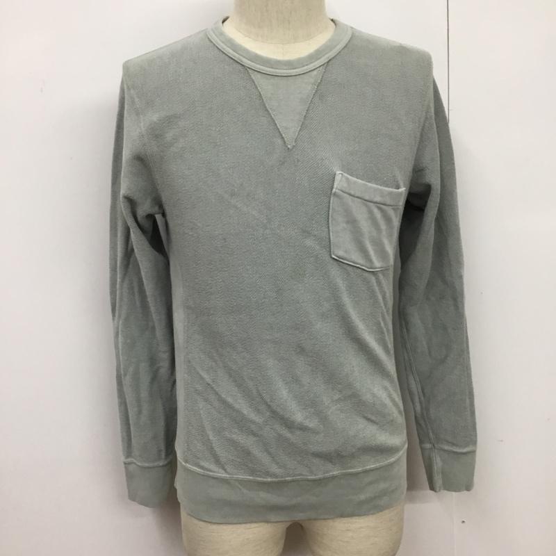 ヘルスニット Healthknit カットソー 長袖 81-3-3833-1641 S 無地 灰 / グレー / メンズ USED 古着 中古 10076315