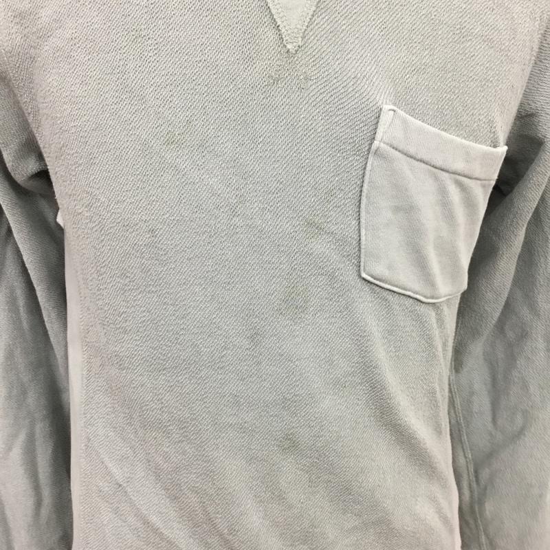 ヘルスニット Healthknit カットソー 長袖 81-3-3833-1641 S 無地 灰 / グレー / メンズ USED 古着 中古 10076315