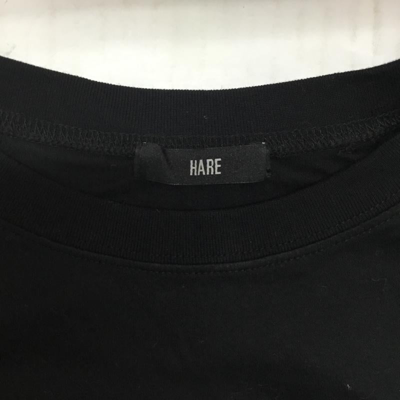 ハレ HARE Tシャツ 長袖 HA020140AD ロンT S プリント 黒 / ブラック / メンズ USED 古着 中古 10076316