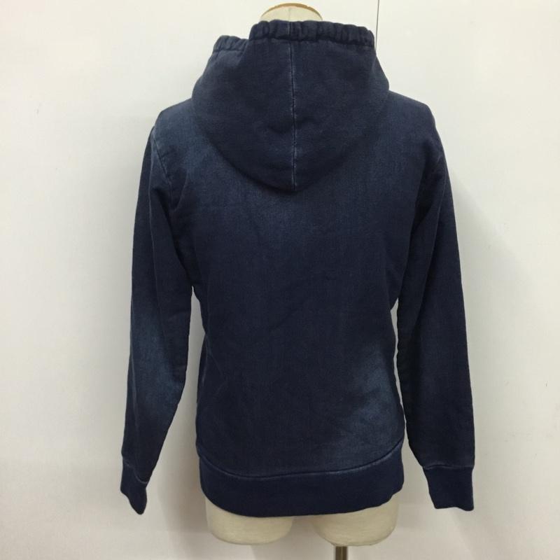 ティーケー TK パーカー 長袖 フルジップ 3 無地 紺 / ネイビー / メンズ USED 古着 中古 10076318
