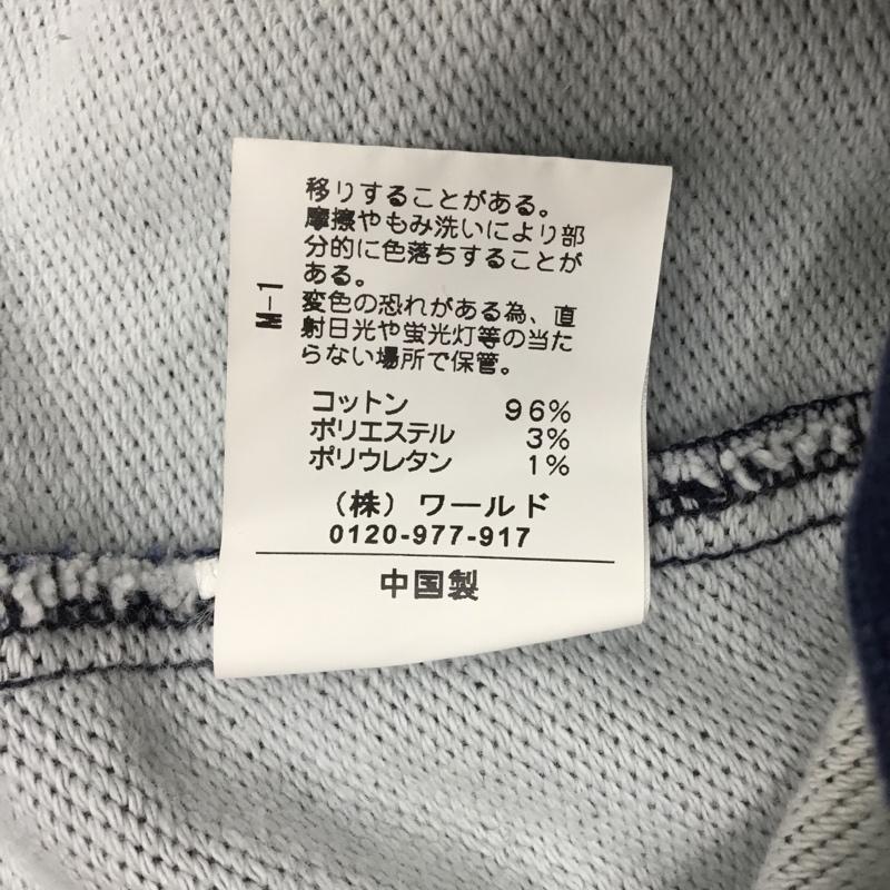 ティーケー TK パーカー 長袖 フルジップ 3 無地 紺 / ネイビー / メンズ USED 古着 中古 10076318