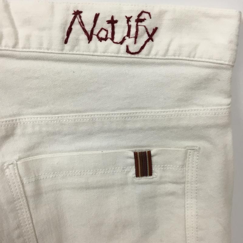 ノティファイ NOTIFY パンツ ショートパンツ 30 ロゴ、文字 白 / ホワイト / メンズ USED 古着 中古 10076323