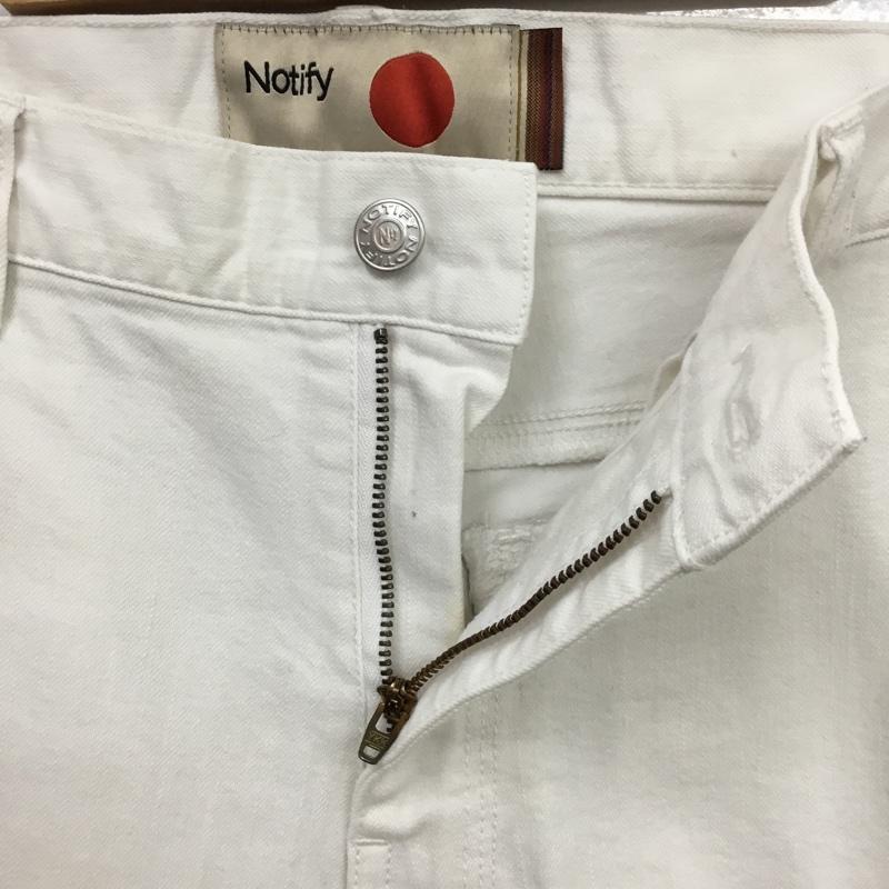 ノティファイ NOTIFY パンツ ショートパンツ 30 ロゴ、文字 白 / ホワイト / メンズ USED 古着 中古 10076323