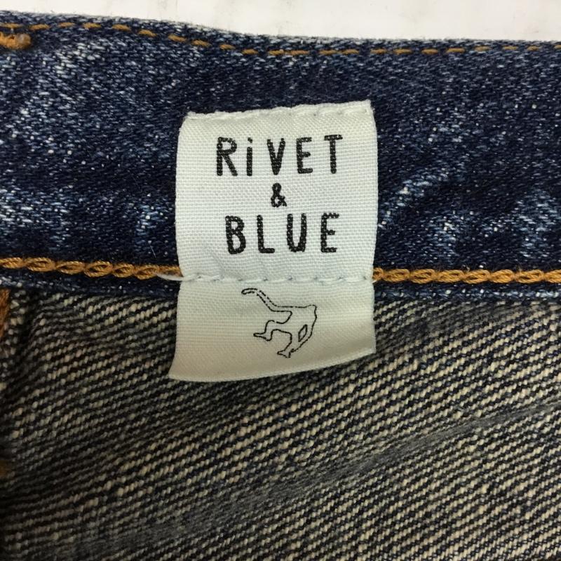 リベットアンドブルー Rivet&Blue パンツ デニム、ジーンズ 6105020 29インチ Gパン 29インチ 無地 青 / ブルー / メンズ USED 古着 中古 10076329