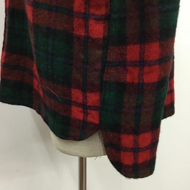 ウールリッチ WOOLRICH シャツ、ブラウス 長袖 エルボーパッチ チェック 赤 / レッド / X 緑 / グリーン / X 黒 / ブラック / X 青 / ブルー / メンズ USED 古着 中古 10076335