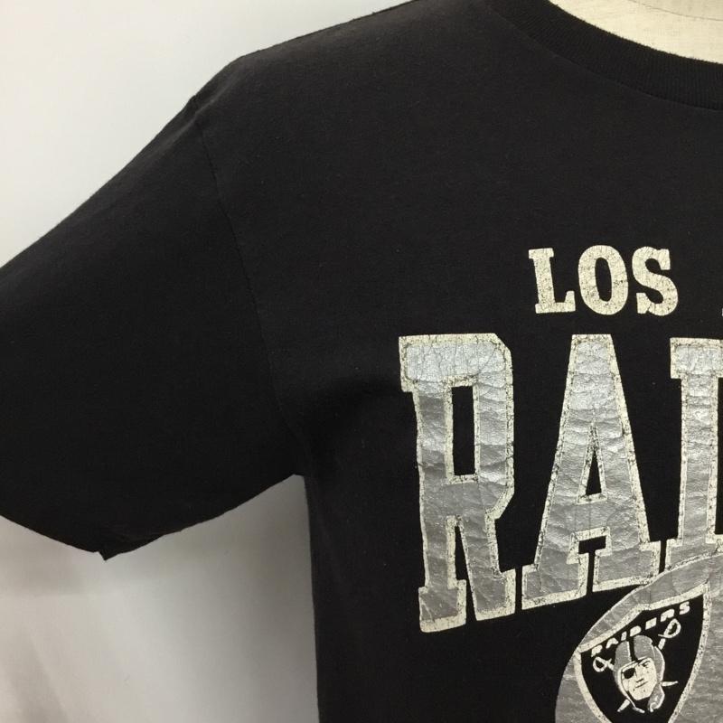 チャンピオン Champion Tシャツ 半袖 LOS ANGELES RAIDERS アメフト L プリント 黒 / ブラック / メンズ USED 古着 中古 10076358