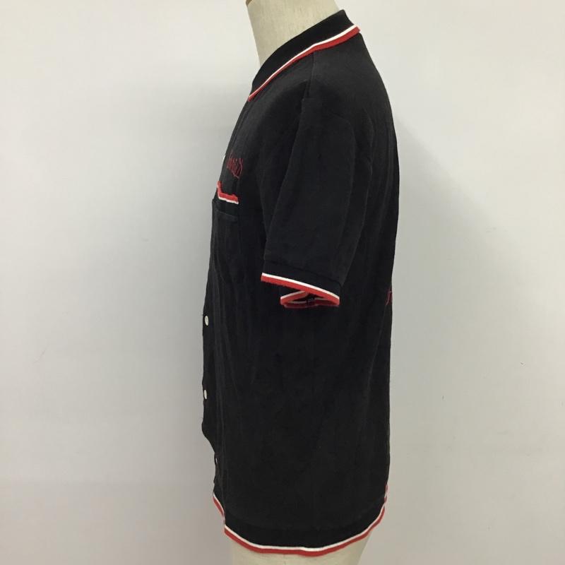 キングルイ King Louie シャツ、ブラウス 半袖 L 無地 黒 / ブラック / メンズ USED 古着 中古 10076465