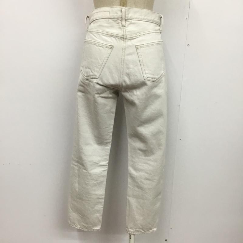 グリーンレーベルリラクシング green label relaxing パンツ デニム、ジーンズ 34 無地 白 / ホワイト / レディース USED 古着 中古 10076534
