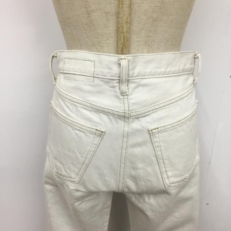 グリーンレーベルリラクシング green label relaxing パンツ デニム、ジーンズ 34 無地 白 / ホワイト / レディース USED 古着 中古 10076534